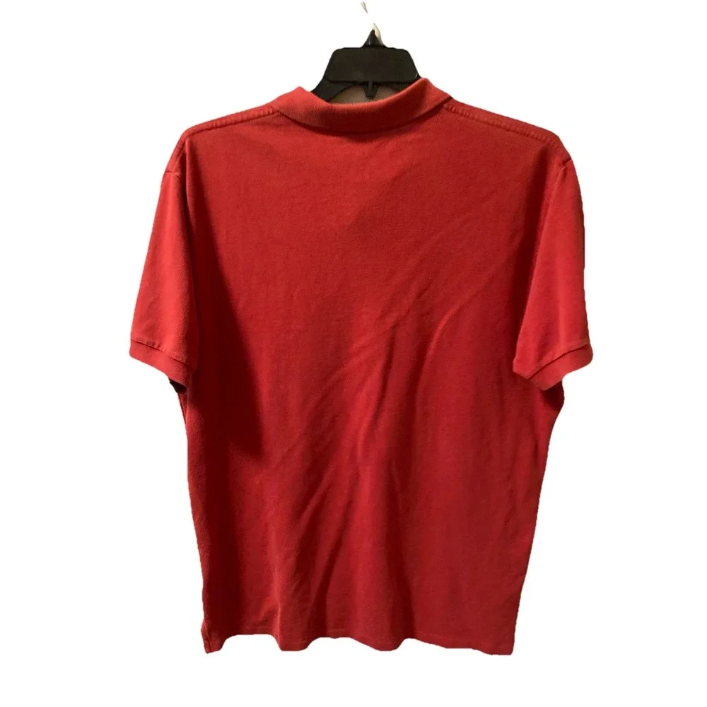Polo Ralph Lauren Polo Shirt Mens‎ XL Red Big Pony USA Flag American Classic